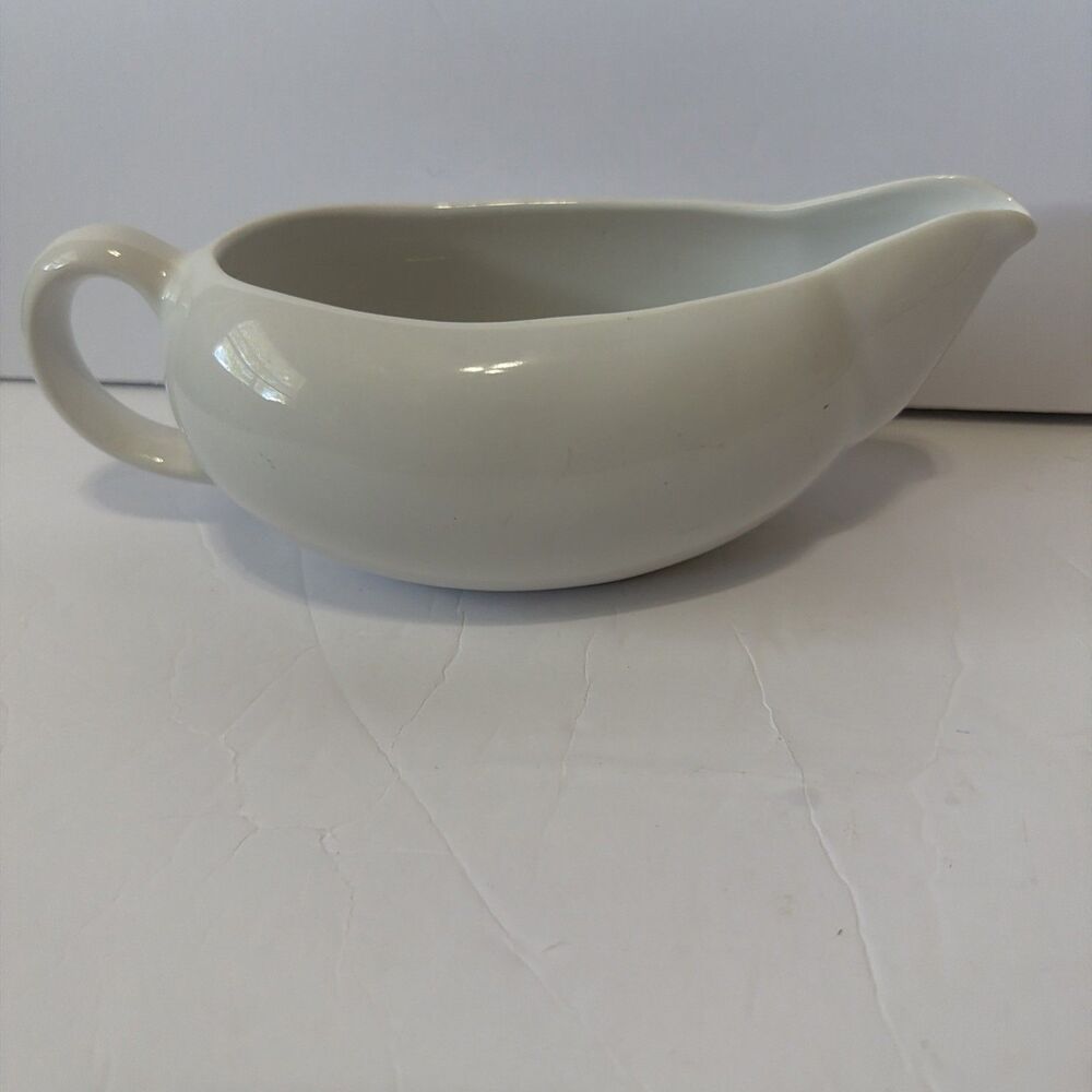 Vintage Mid Century Modern Lillian Vernon White Gravy Boat